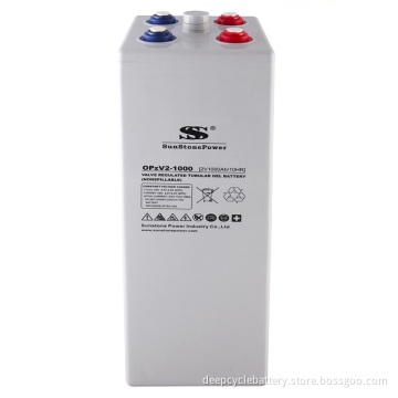 Sunstone Manufacturer Opg Series Opzv 2V1000ah Battery Power Supply Battery